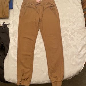 Levi’s Jogger Pants Khaki color Drawstring waist Size Lg